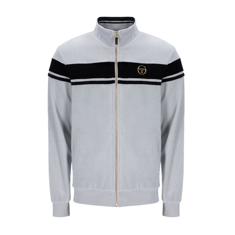Sergio Tacchini Damarindo Velour Regular Fit Long Sleeve Track Top - High Rise