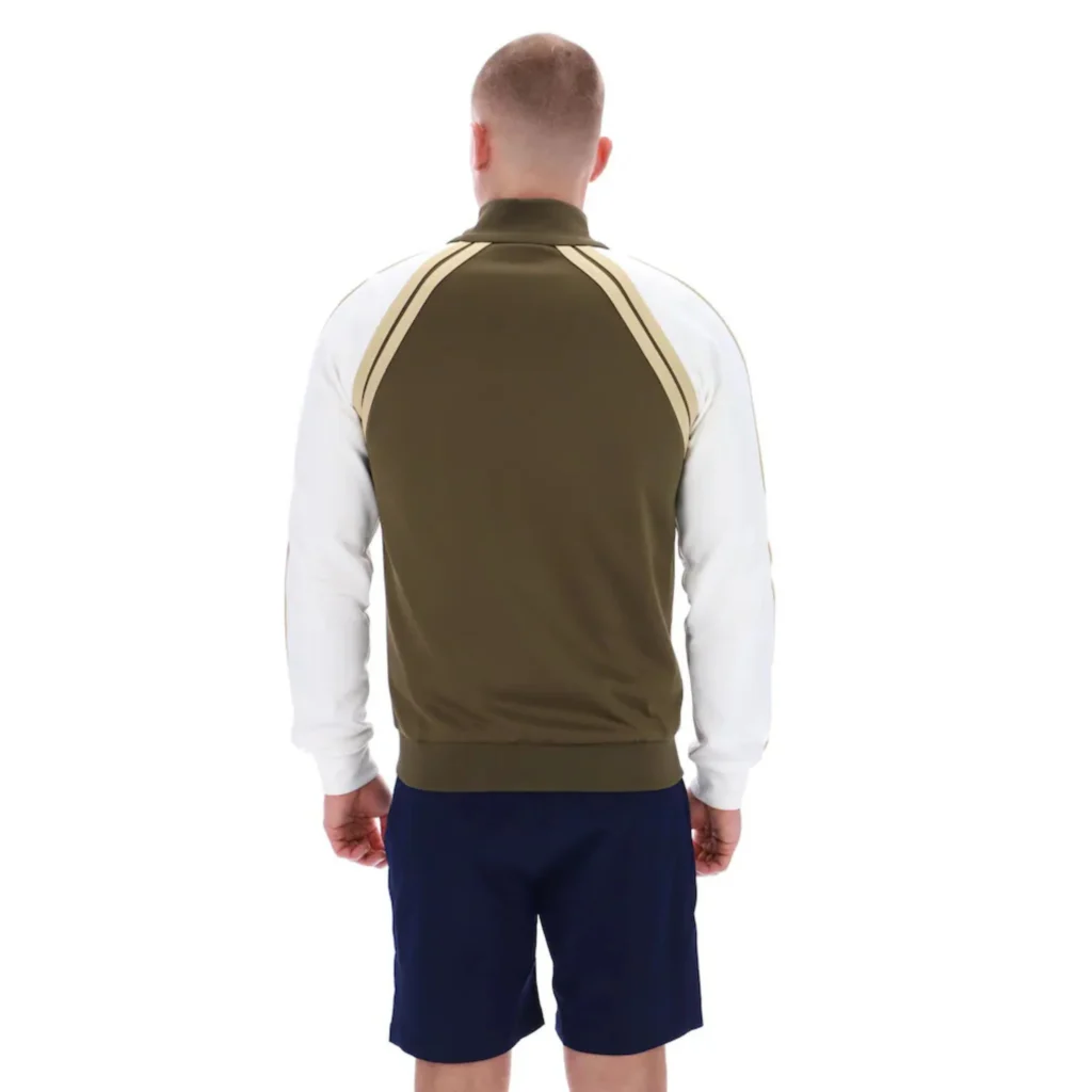 Sergio Tacchini Ghibli Davis Track Top - Dark Olive / Gardenia / Mojave Desert