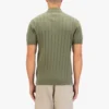 Luke Rib Eye Knitted Polo - Clover