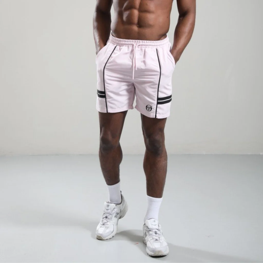 Sergio Tacchini Romolo Swim Shorts - Light Lilac / Black