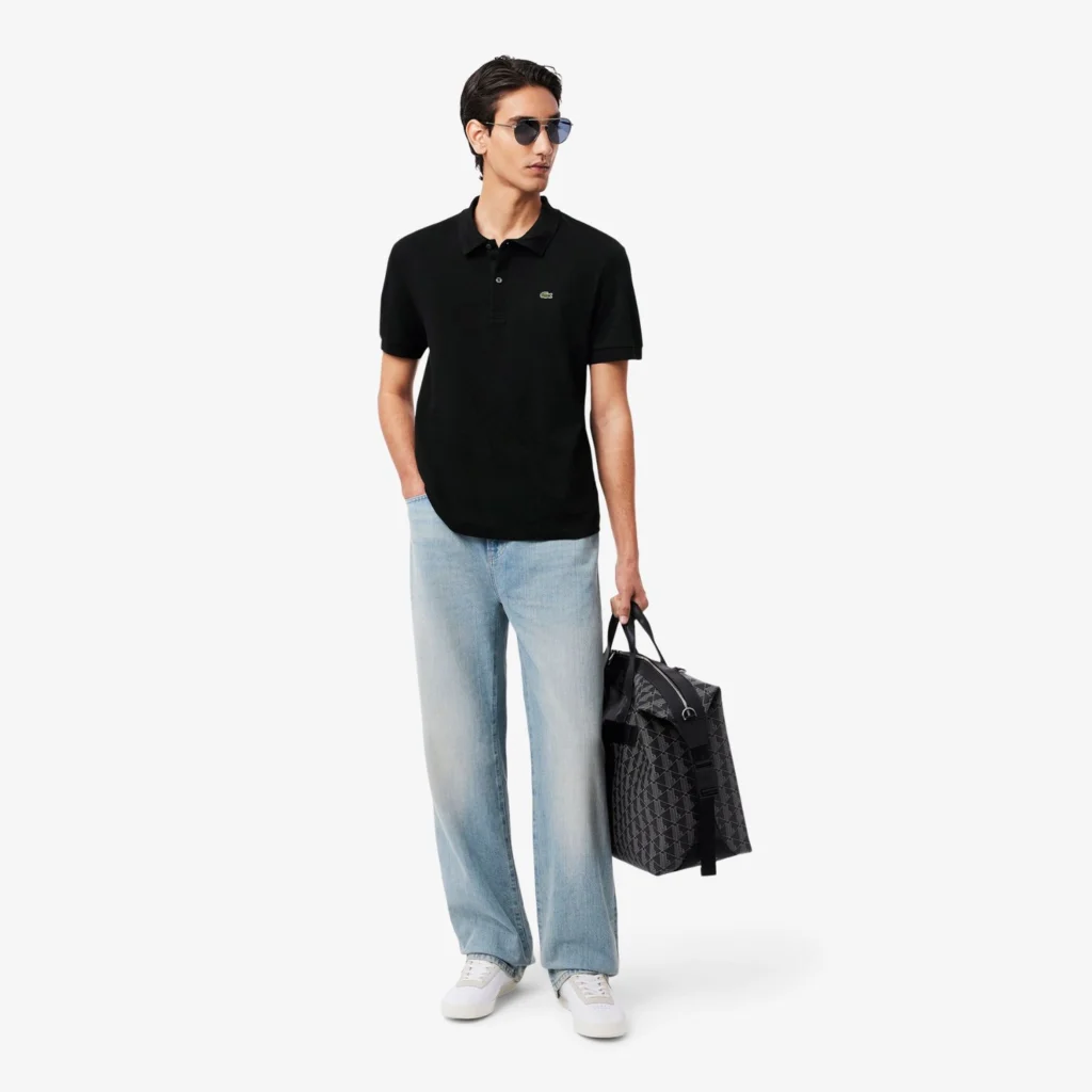 Lacoste Regular Fit Cotton Pima Polo Shirt - Noir . 031