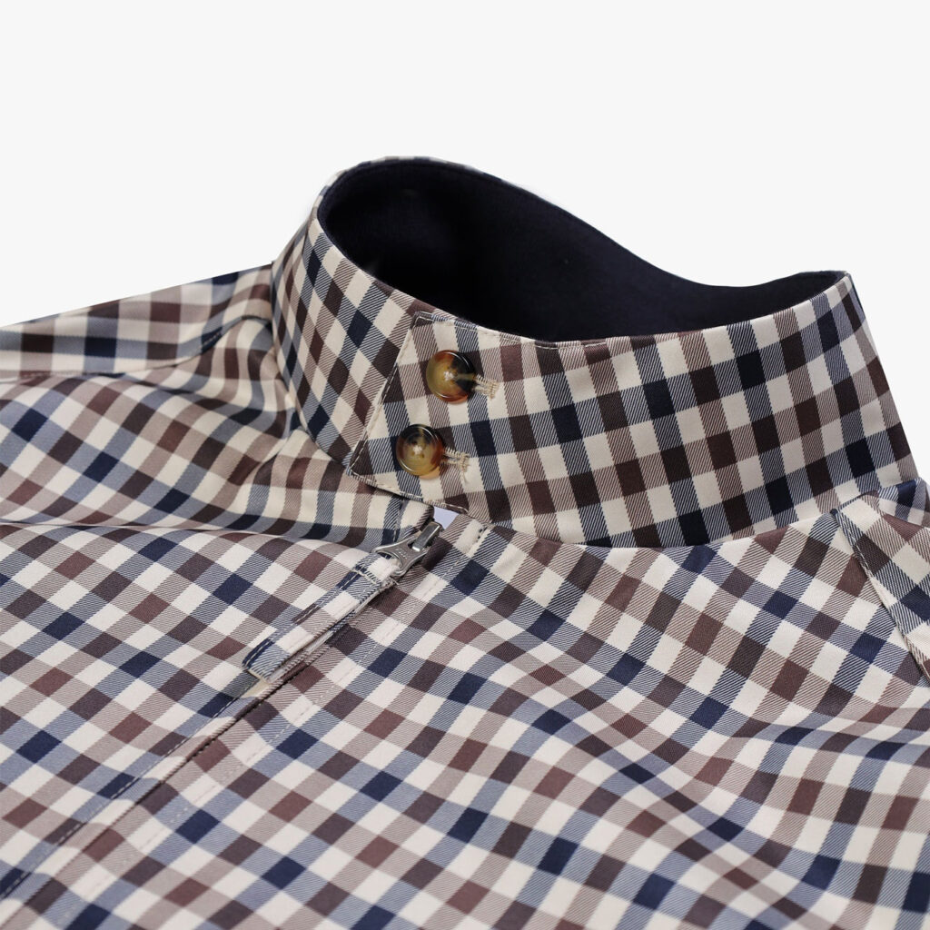 Aquascutum Active Archival Long Sleeve Regular Fit Harrington Jacket - Club Check