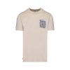 Aquascutum Active Club Check Pocket Regular Fit Short Sleeve T-Shirt - Beige