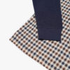 Aquascutum Active Iconic Long Sleeve Regular Fit Front Polo - Navy