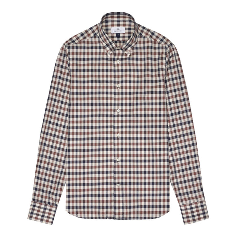 Aquascutum Active Iconic Regular Fit Long Sleeve Shirt - Club Check