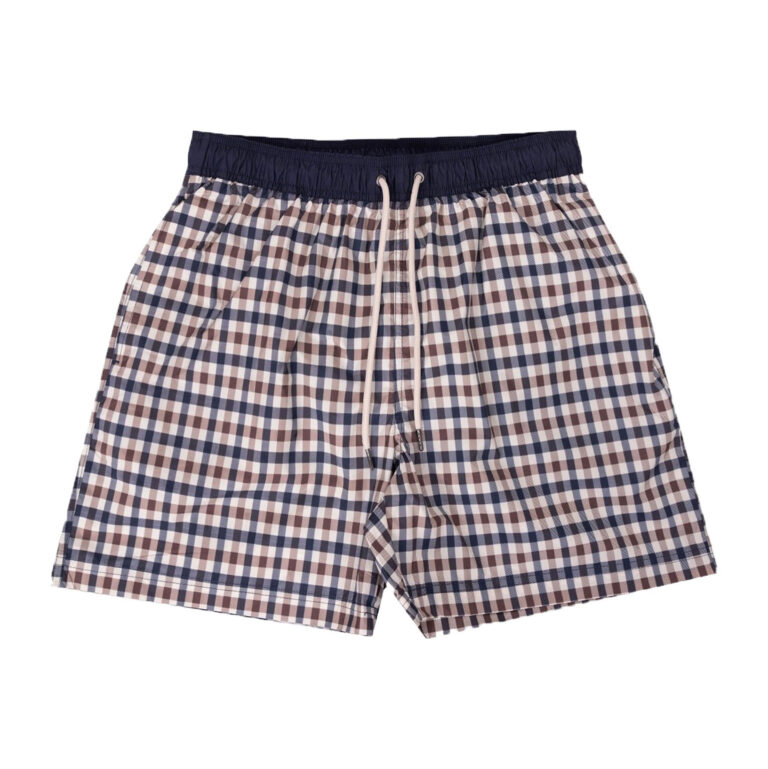 Aquascutum Active Iconic Volley Club Check Regular Fit Shorts - Club Check
