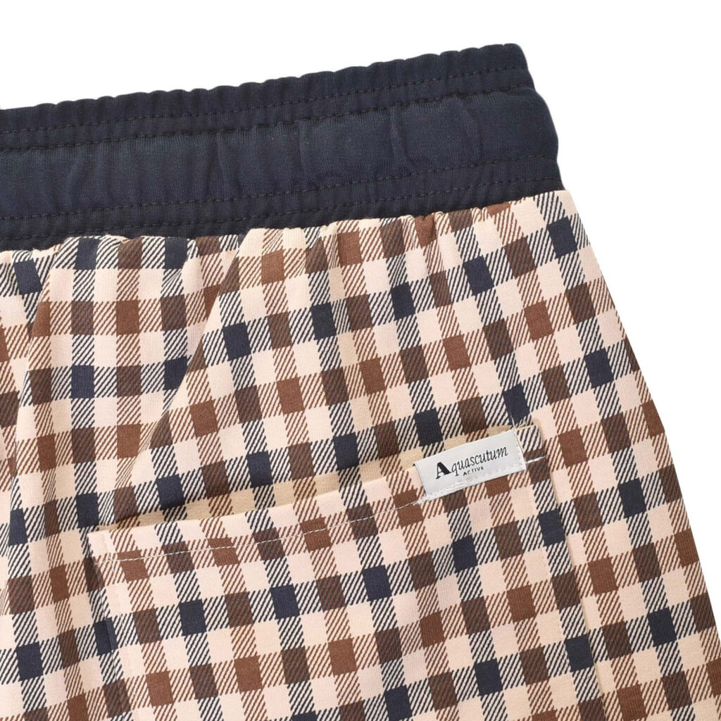 Aquascutum Active Regular Fit Classic Club Check Short - Navy/Club Check