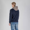 Aquascutum Active Long Sleeve Regular Fit Club Check Hooded Sweatshirt - Navy