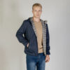 Aquascutum Active Regular Fit Long Sleeve Reversible Hooded Sailor Jacket - Navy
