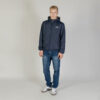 Aquascutum Active Regular Fit Long Sleeve Reversible Hooded Sailor Jacket - Navy