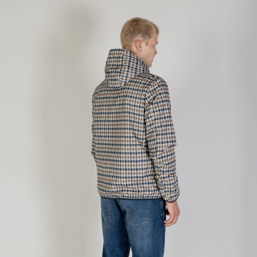 Aquascutum Active Regular Fit Long Sleeve Reversible Hooded Sailor Jacket - Navy