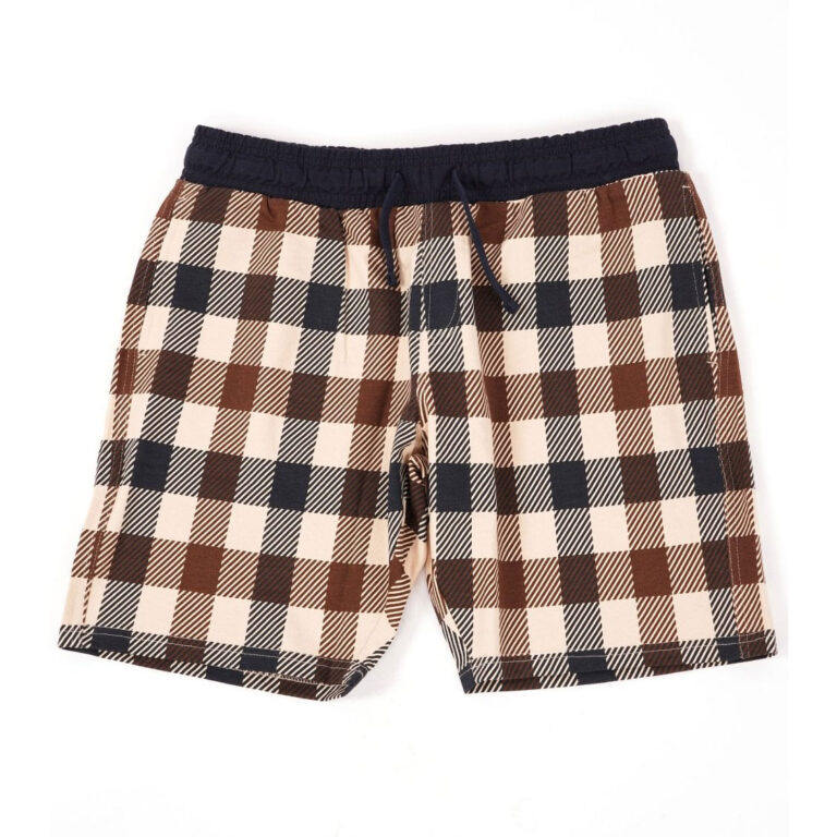 Aquascutum Active Regular Fit Macro Club Check Short - Navy/Club Check
