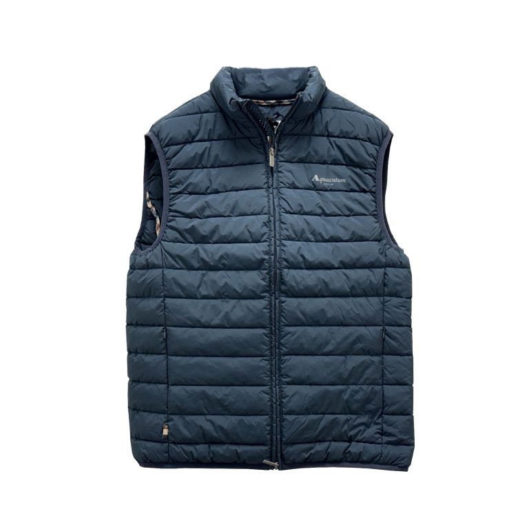 Aquascutum Active Regular Fit Padded Gilet - Navy