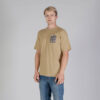 Aquascutum Active Regular Fit Short Sleeve Club Check Pocket T-Shirt - Beige/Club Check