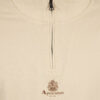Aquascutum Active Regular Fit Small Logo Quarter Zip Sweatshirt - Beige