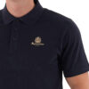 Aquascutum Active Small Logo Regular Fit Short Sleeve Piquet Polo - Navy