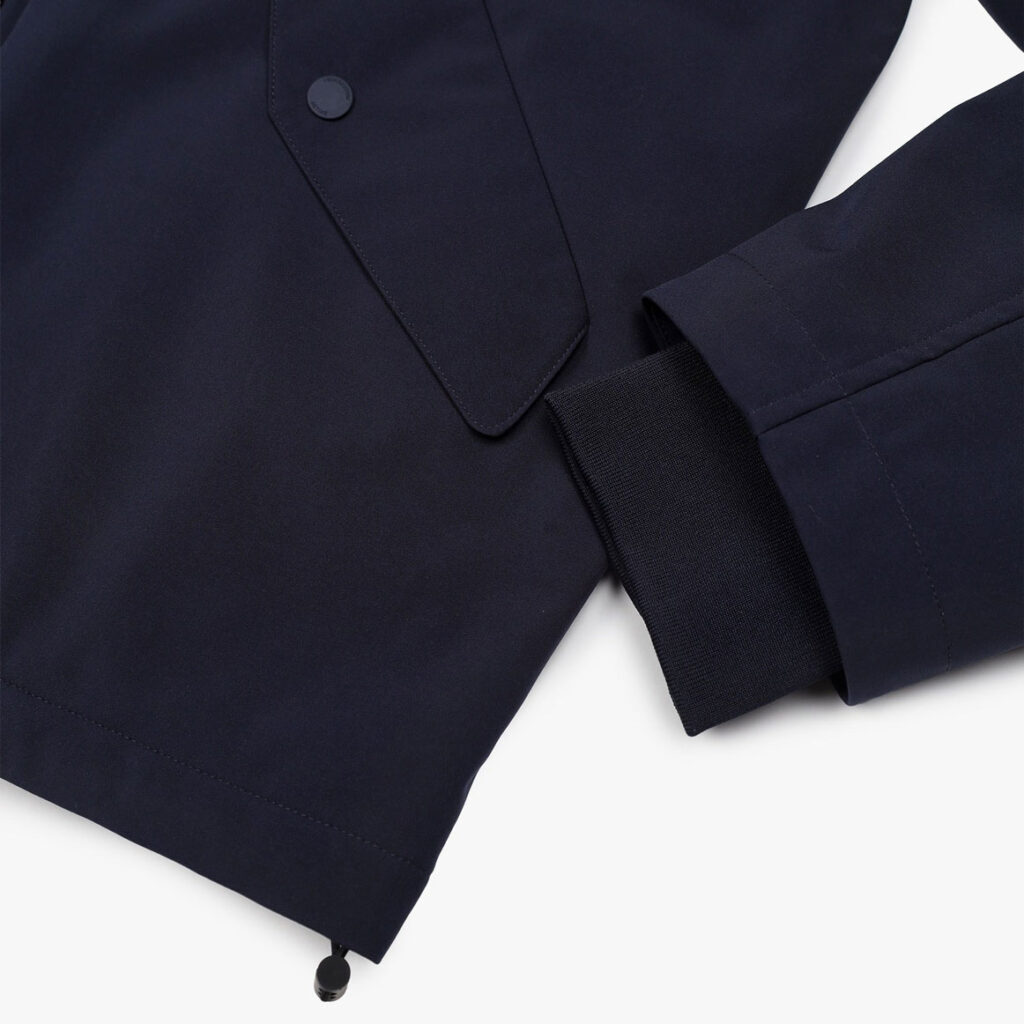 Aquascutum Active Soft Shell Regular Fit Long Sleeve Mid Parka - Navy
