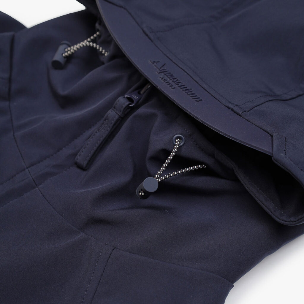 Aquascutum Active Soft Shell Regular Fit Long Sleeve Mid Parka - Navy