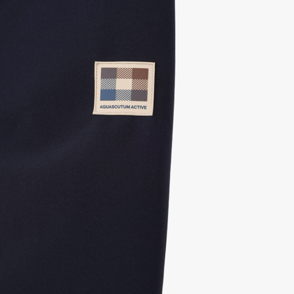 Aquascutum Active Soft Shell Regular Fit Long Sleeve Mid Parka - Navy