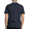 Aquascutum Active Supima Club Check Regular Fit Short Sleeve Rib Polo - Navy