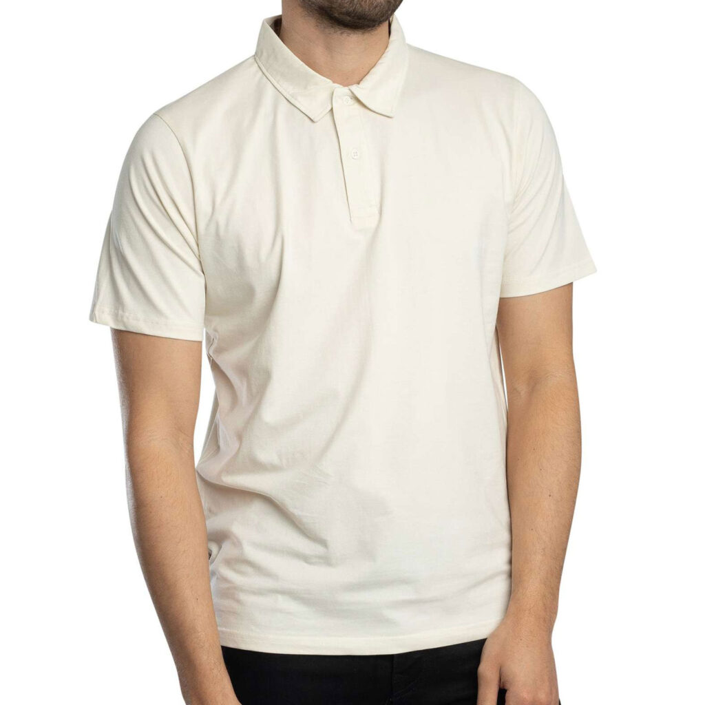 Aquascutum Active Supima Regular Fit Short Sleeve Solid Polo - Old White