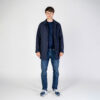Aquascutum Shell Active Long Sleeve Regular Fit Mid Trench - Navy
