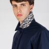 Aquascutum Shell Active Long Sleeve Regular Fit Mid Trench - Navy