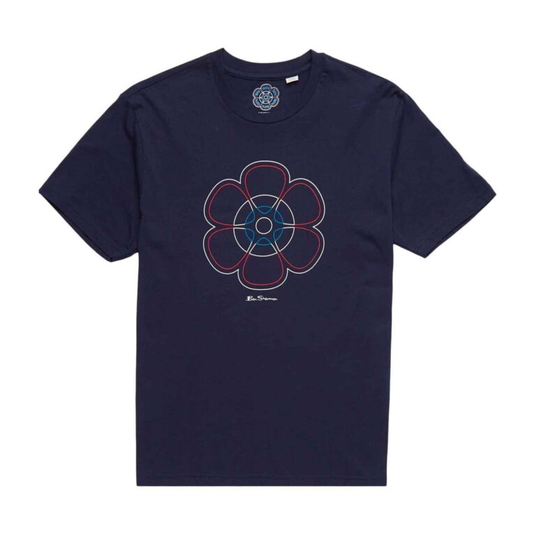 Ben Sherman 60th Anniversary Regular Fit Short Sleeve T-Shirt - Marine