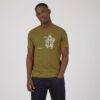 Ben Sherman Linear Cruise Regular Fit Short Sleeve T-Shirt - Grass Hopper