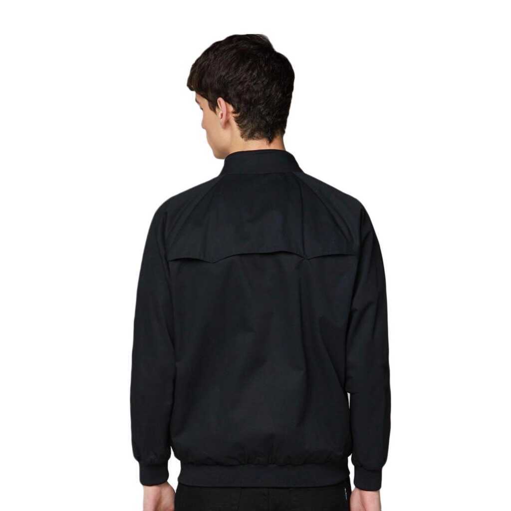 Ben Sherman Signature Regular Fit Long Sleeve Harrington Jacket - Black