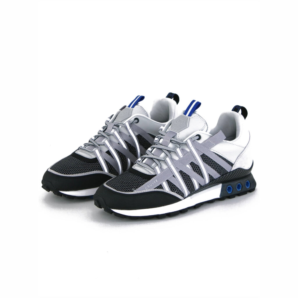 Cruyff Fearia Hex-Tech - Light Grey / Reflective Black