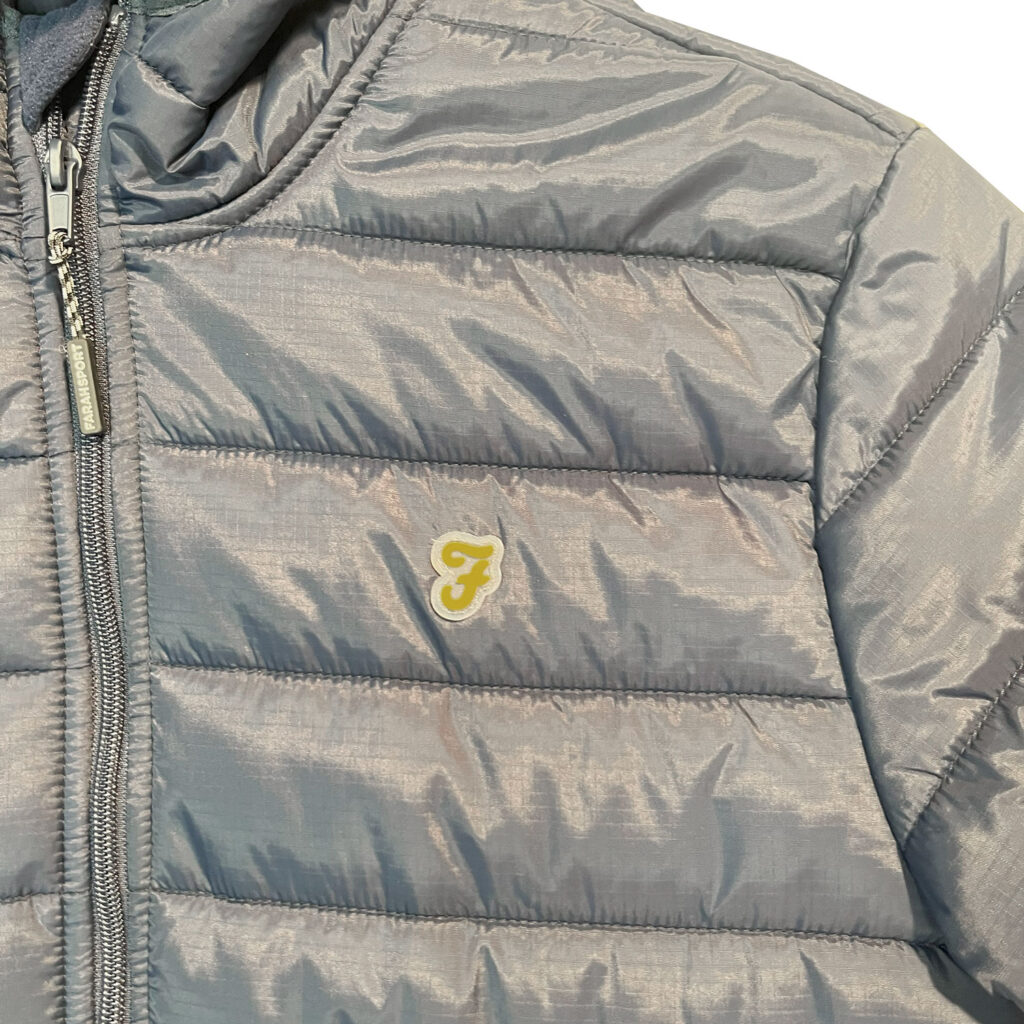 Farah Bournemouth Padded Regular Fit Long Sleeve Puffer jacket - Yale Blue
