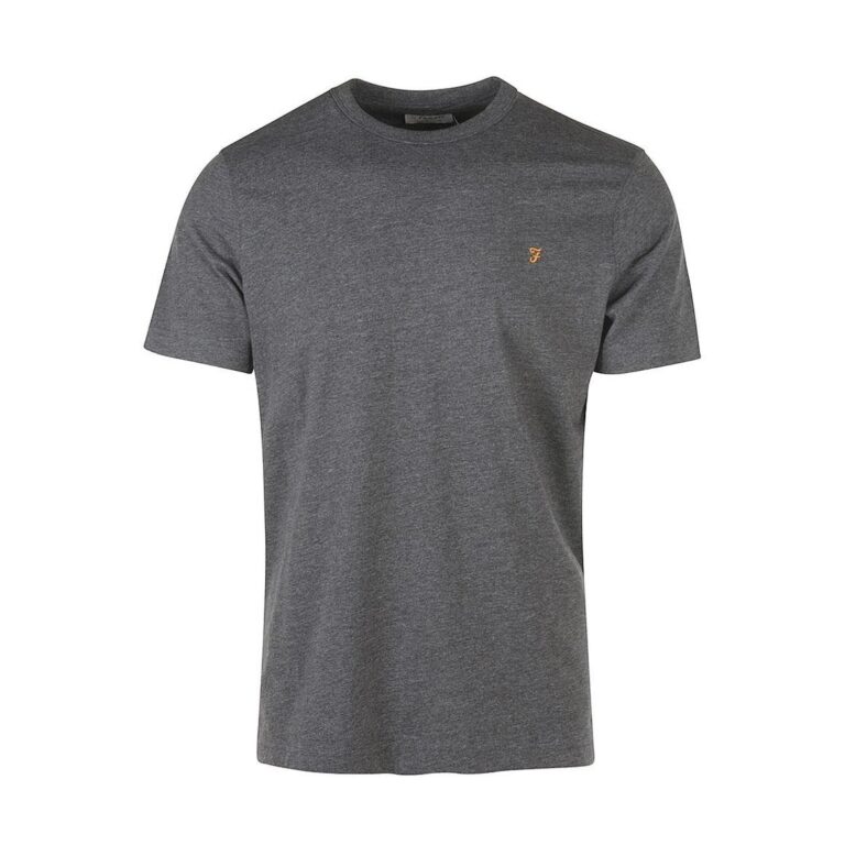 Farah Danny Regular Fit Short Sleeve T-Shirt - Grey Marl