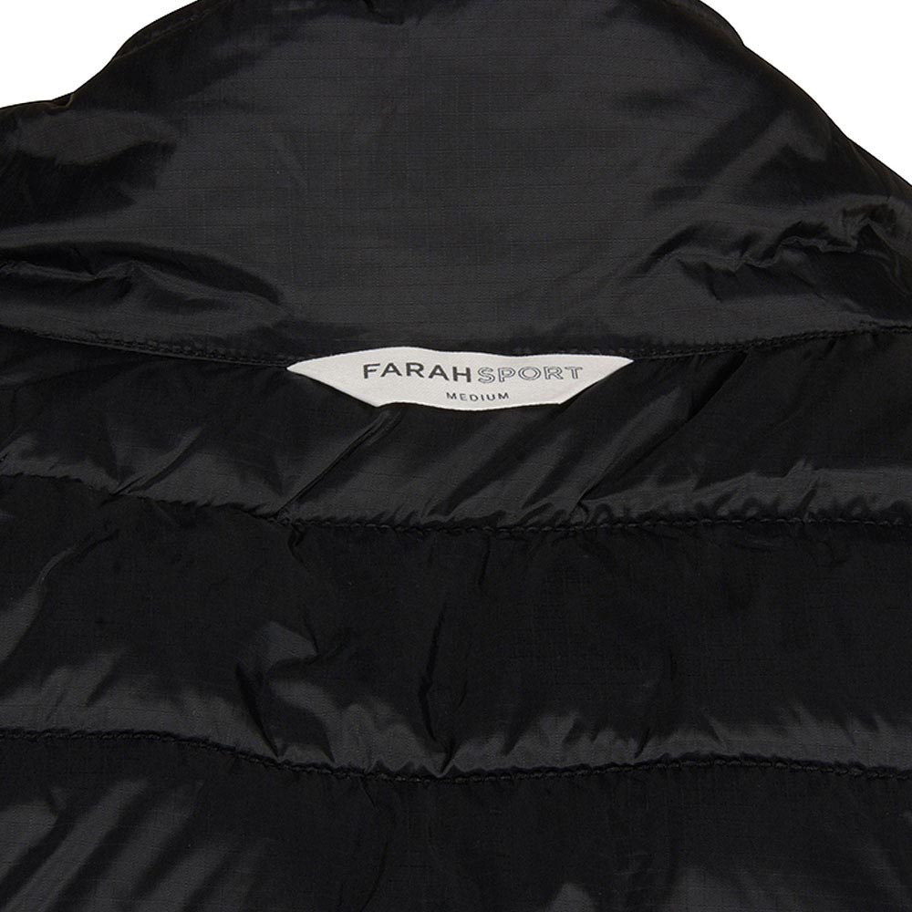 Farah Dover Padded Regular Fit Gilet - Deep Black
