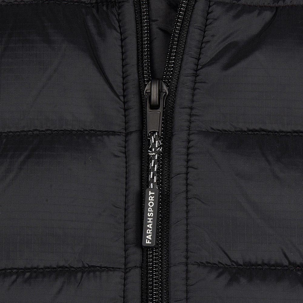 Farah Dover Padded Regular Fit Gilet - Deep Black