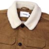 Farah Kingsland Micro Cord Sherpa Regular Fit Long Sleeve Jacket - Brown