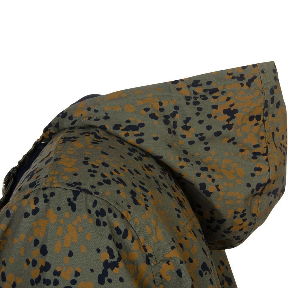 Farah Northampton Camo Hooded Regular Fit Long Sleeve Jacket - Vintage Green