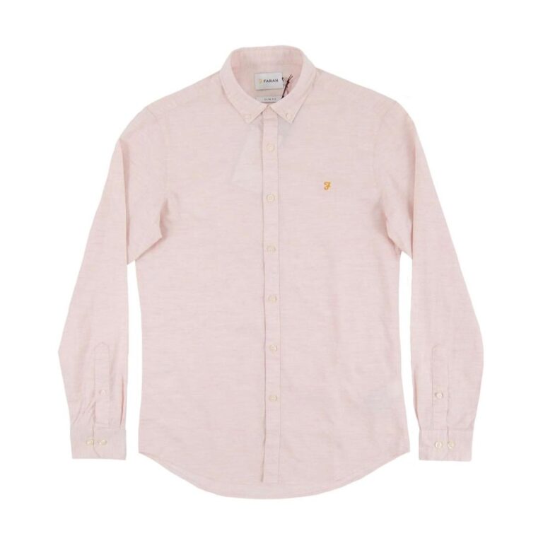 Farah Steen Regular Fit Long Sleeve Shirt - Seashell