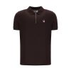 Fila Anton Regular Fit Short Sleeve Sew Panel Polo - Coffee Bean