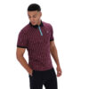 Fila BB1 Classic Vintage Striped Polo - Fig / Milky Blue / Gardenia / Black