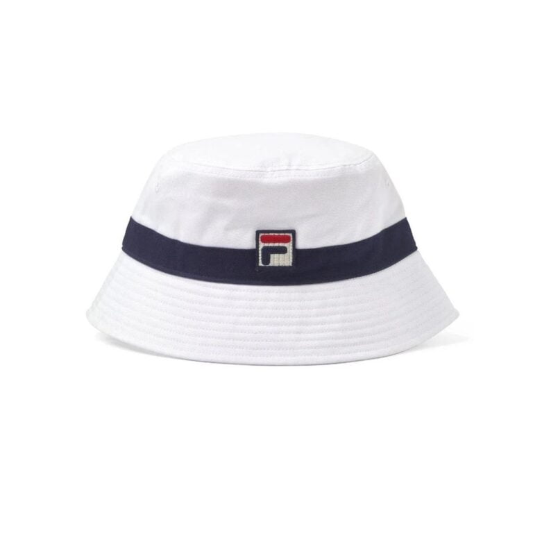 Fila Basil Patch Bucket Hat - White/Navy