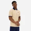 Fila Classic Vintage Regular Fit Short Sleeve Striped Polo Shirt - Beige