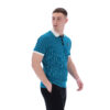 Fila Classic Vintage Striped Regular Fit Short Sleeve Polo - Deep Lagoon/Gardenia/Black