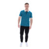 Fila Classic Vintage Striped Regular Fit Short Sleeve Polo - Deep Lagoon/Gardenia/Black