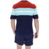 Fila Colour Block Regular Fit Short Sleeve T-Shirt - Navy/Equestrial/Red