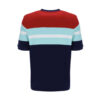 Fila Colour Block Regular Fit Short Sleeve T-Shirt - Navy/Equestrial/Red