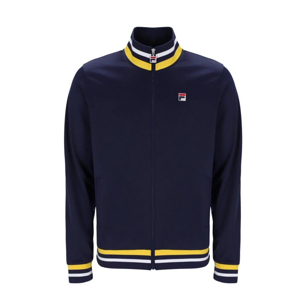 Fila Dane With Tipping Regular Fit Track Top - Fila Navy/High Visability/ White