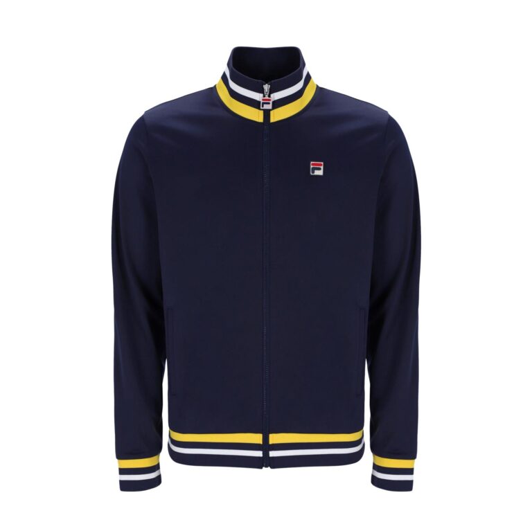 Fila Dane With Tipping Regular Fit Track Top - Fila Navy/High Visability/ White