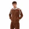 Fila Gabriele Contrast Panel Track Top - Cappucino / Gardenia White
