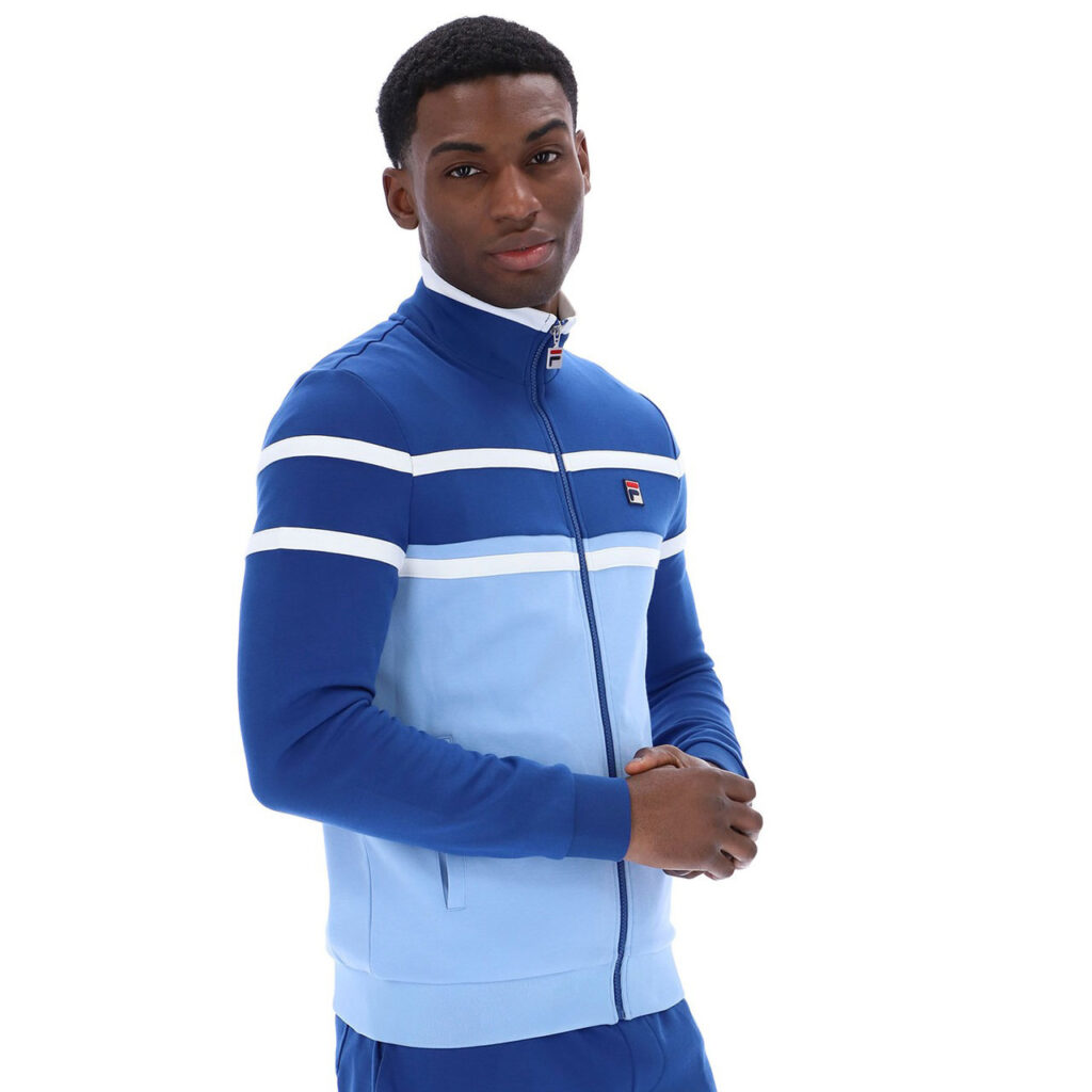 Fila Giovanni Contrast Panels Track Jacket - Frozen Fjord / Limoges / White